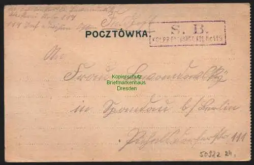 50922 AK Lublin Ggolny widok Lublina Feldpost ca. 1916