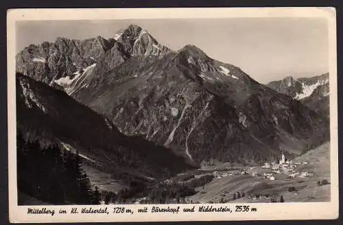 47034 AK Kleinwalsertal Mittelberg Bärenkopf Widderstei