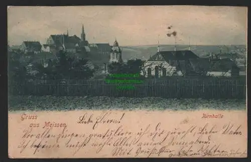 151514 AK Meissen Turnhalle 1899