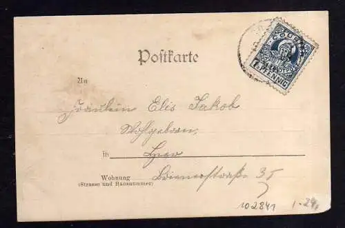 102841 AK München 1899 Gruss aus dem Apollo Theater ; mit Privatpost Courier bef