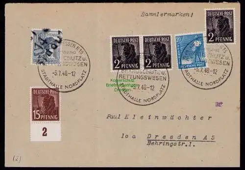 h7084 SBZ Handstempel Bezirk  14 Brief Zittau gepr. BPP