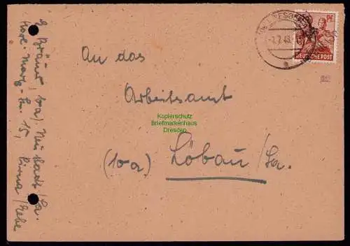 H7065 SBZ Handstempel Bezirk  14 Brief Neustadt Sachs. gepr. BPP