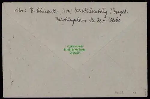 h7052 SBZ Handstempel Bezirk  14 Brief Kipsdorf gepr. BPP