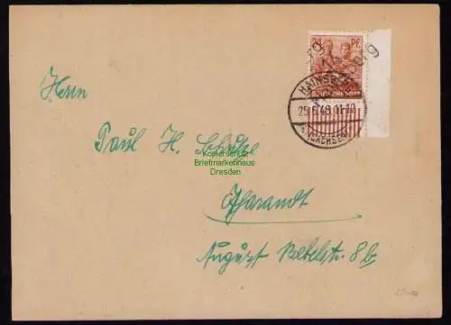 H7044 SBZ Handstempel Bezirk  14 Brief Hainsberg gepr. BPP