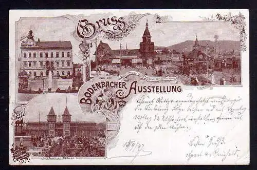 86318 AK Bodenbach Ausstellung 1897 Maschinen Halle Brauhaus Pilsen