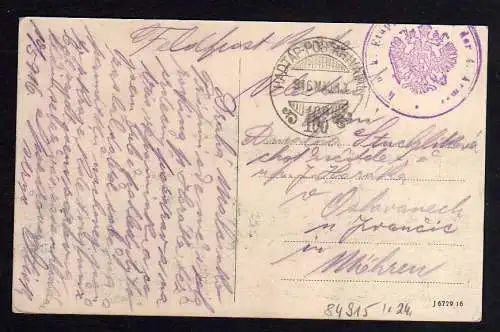 84915 AK Kowel Ковель Ukraine 1916 Poczta i telegraf. Postamt  Feldpost