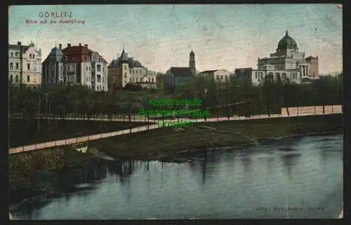 140472 AK Görlitz 1916 Blick auf die Ausstellung