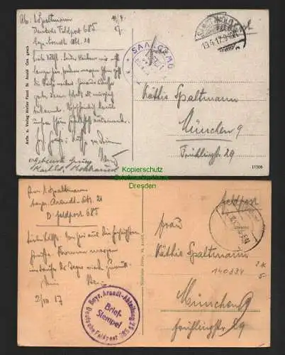 140334 2 AK Saint-Avold Sankt Avold Lothringen 1917 vom Walmerberg