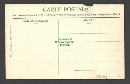 138349 AK La De Panne Belgien La Poste Postamt um 1910