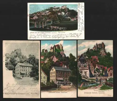 138137 AK Egloffstein Trubachtal Post Heid 1901 Gasthaus zur Post