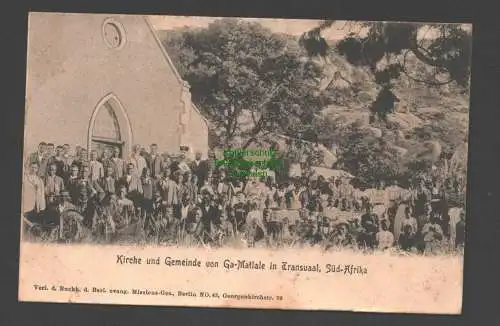 137063 AK Ga-Matlale Transvaal Südafrika um 1910 Kirche Gemeinde