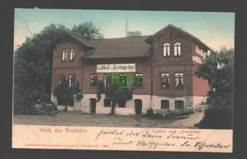 137080 AK Heudeber Nordharz Gasthof zum Kronprinz 1904