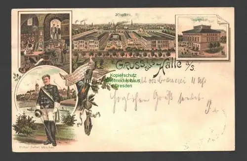 137038 AK Halle Saale Litho Kliniken Universität 1894