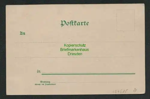 137525 AK Litho Leipzig Entwurf Völkerschlachtdenkmal 1900 Verlag Bruno Bürger &