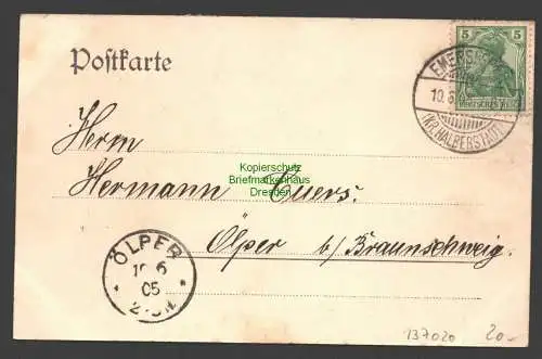 137020 AK Emersleben Halberstadt 1905