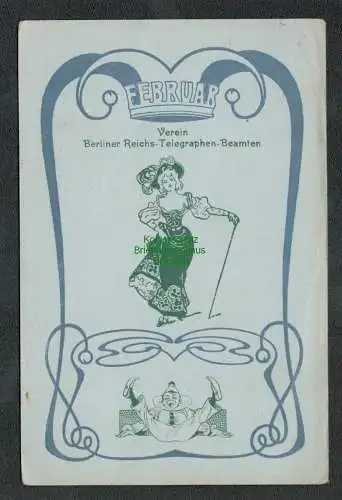 137150 AK Berlin 1908 Verein Berliner Reichs Telegraphen Beamten Karneval