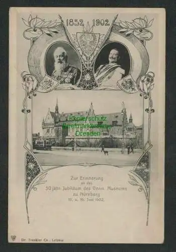 137520 AK Nürnberg 1902 50 jähr. Jubileum des Germanischen Museum