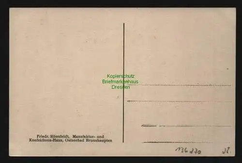 136270 AK Brunshaupten i. M. Schule um 1910