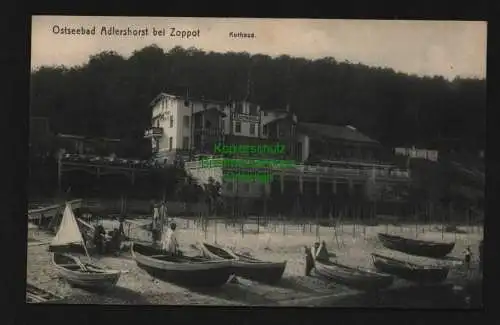 136058 AK Ostseebad Adlershorst bei Zoppot Sopot Kurhaus um 1910