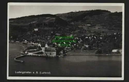 132968 AK Ludwigshafen am Bodensee um 1935 Luftbild Fotokarte