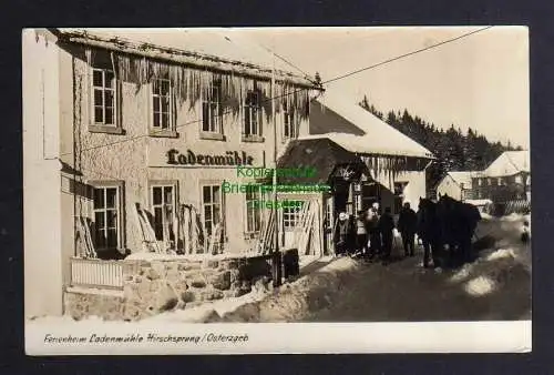 132615 AK Ferienheim Ladenmühle Hirschsprung Osterzgebirge Winter 1963