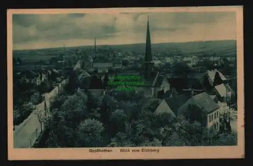 132690 AK Großbothen Grimma Blick vom Eichberg um 1930