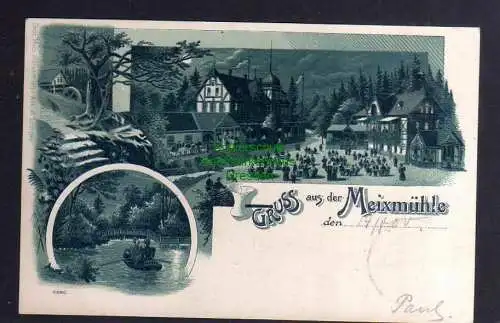 131650 AK Litho Meixmühle 1900 Pillnitz