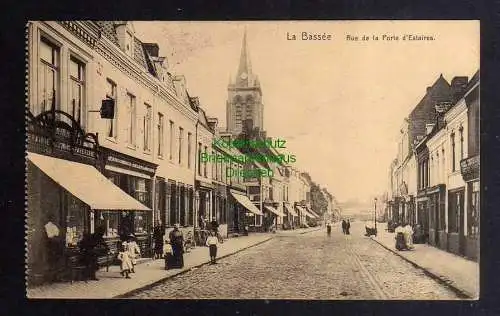 129651 AK La Bassee Rue de la Porte d`Estaires Feldpost 1915