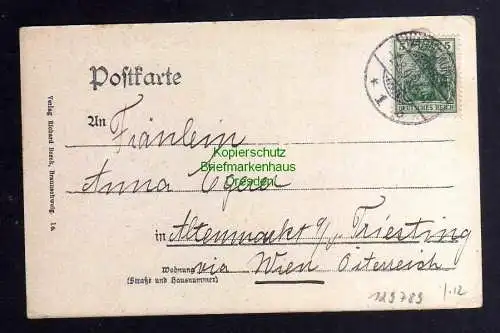 129789 AK Rostock 1906 Aus alter Zeit Kirche Stadtmauer