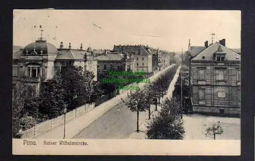 129701 AK Pirna Kaiser Wilhelmstraße 1907