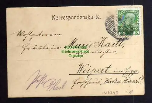 127349 AK Bilin um 1905 Markt Gasthof zum schwarzen Ross Verlag Brück & Sohn