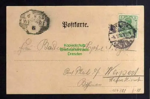 127388 AK Meissen 1903 Gruss aus dem alten Ritter Restaurant