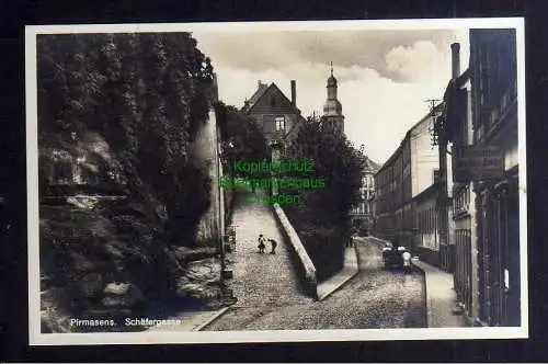 127170 AK Pirmasens um 1930 Fotokarte Schäfergasse