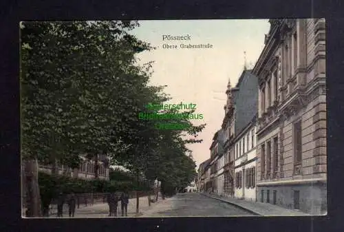 127451 AK Pössneck 1910 Obere Grabenstraße