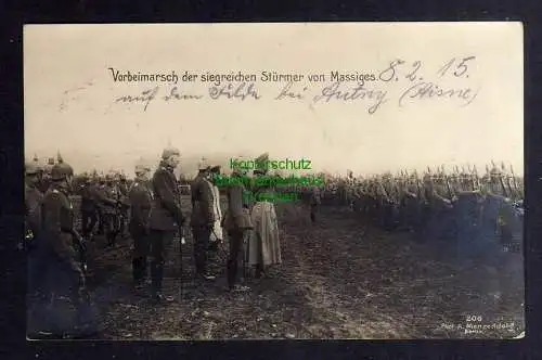 126994 AK Massiges 1915 auf dem Felde bei Autny Aisne Frankreich Militär