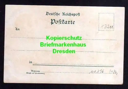 116396 AK Dahlenwarsleben Litho um 1900 Gasthof zum schwarzen Adler Restauration