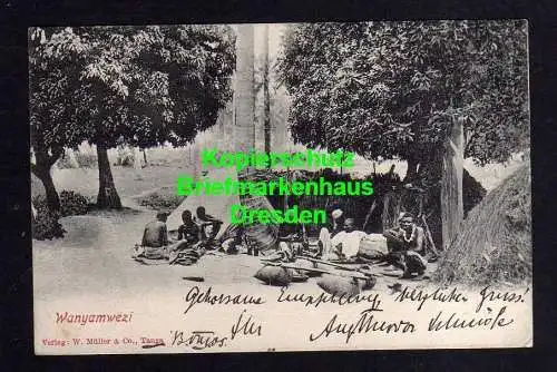 116273 AK Deutsch Ostafrika Tanga 1905 Verlag W. Müller & Co. Wanyamwezi