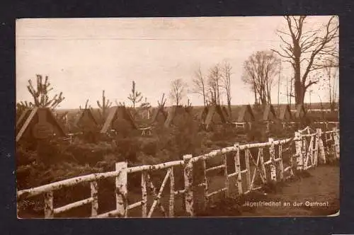 112082 Ansichtskarte Oels Schlesien um 1915 Jägerfriedhof an der Ostfront Fotokarte