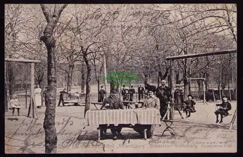 162292 Ansichtskarte Düsseldorf Grafenberg  1905 Restaurant Rolandsburg 