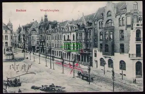 162359 AK Bochum 1910 Westfahlenplatz 