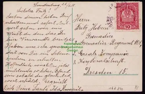 162340 AK Breclav Lundenburg 1918 Parkstrasse 