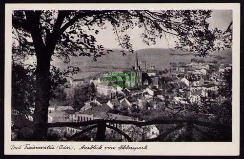 162353 AK Bad Freienwalde Oder um 1930 Ausblick vom Schlosspark 