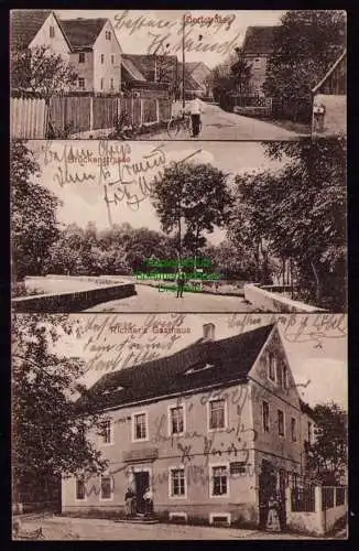 162339 AK Zöthain Lommatzsch 1918 Gasthaus Richter Brückenstrasse Dorfstrasse