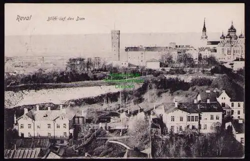 162346 AK Tallinn Estland Reval 1907 Panorama Blick auf den Dom 