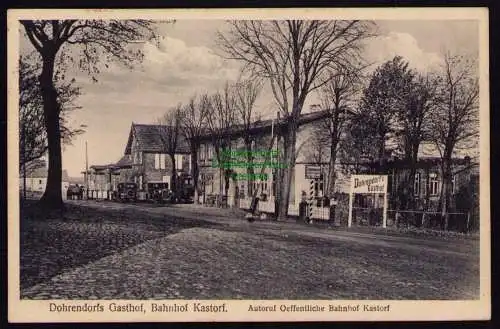 162309 AK Bahnhof Kastorf 1931 Dohrendorfs Gasthof  