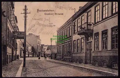 162364 AK Haderslev Hadersleben 1909 Goskier Straße 