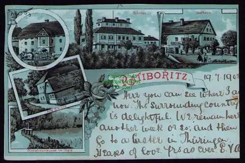 162303 AK Ratiboritz in Böhmen Ratiborske Hory 1903 Mühle Schloss Gasthaus Blei