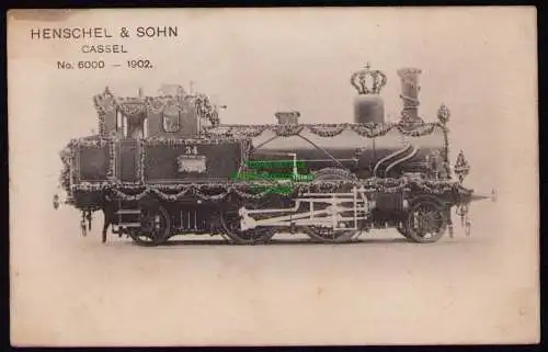 162331 AK Cassel Kassel 1902 Lok Henschel & Sohn No. 6000 