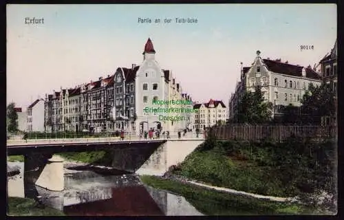 162333 AK Erfurt 1908 Partie an der Talbrücke 