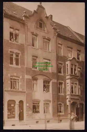 162284 AK Erfurt 1908 Fotokarte Wohnhaus  nach Lübeck Büchner Weizenbier Reklame